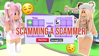 I SCAMMED The BIGGEST SCAMMER In Adopt Me! *SHOCKING*