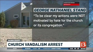 Church vandalism arrest