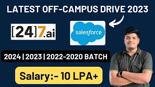 [24]7.ai Off-Campus Drive 2023 | Salary:- 10 LPA+ | Salesforce Hiring  | 2024 | 2023 | 2022-2020