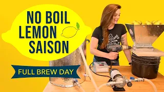 Homebrew No Boil Lemon Saison Brew Day