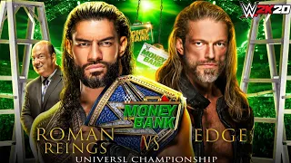 WWE 2K20 Roman Reigns vs Edge Money in the Bank 2021 Prediction Match Gameplay