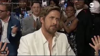 Ryan Gosling's hilarious reaction to his Barbie track I'm Just Ken winning 2024 Critics Choice Award