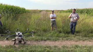 Drones seed cover crops in Central Iowa