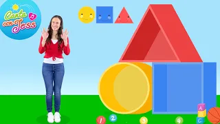 Learn the Basic Shapes in Spanish: Circle, Square & Triangle (Círculo, Cuadrado y Triángulo)