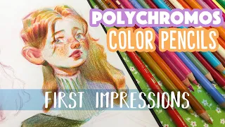Real-time Colour Pencil Portrait Process! Faber-Castell POLYCHROMOS 1st Impressions
