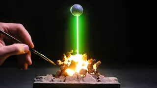 Realistic Death Star Super Laser Diorama