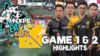 PALAKASAN NALANG MAG TANK |  NXPE vs BREN GAME 1 & 2 HIGHLIGHTS | MPL PH S8