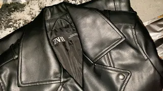 Leather jacket burning