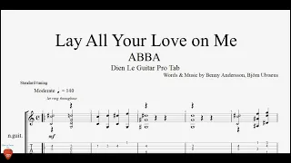 Lay All Your Love on Me (ABBA) - Guitar Tutorial + TAB