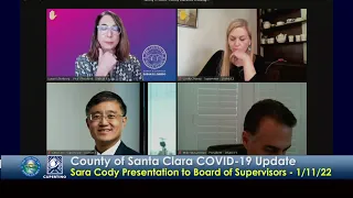 County Public Health Dept. COVID Presentation - January 11, 2022