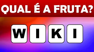 🍎 QUIZ VIRTUAL | QUAL É A FRUTA? | COM LETRAS EMBARALHADAS