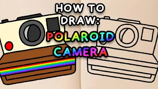 How To Draw: A POLAROID CAMERA (easy step by step tutorial)