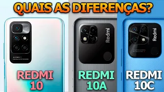 Redmi 10 vs Redmi 10C vs Redmi 10A - Será Que só MUDA o nome?