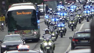impressionnant ! motards de la police