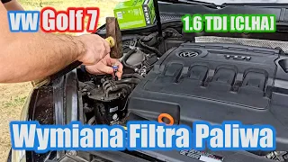 VW Golf 7 1.6 TDI [CLHA] - Wymiana Filtra Paliwa