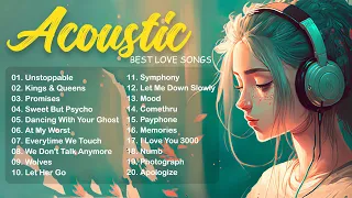 Unstoppable 🌈 Top Hits Acoustic Songs 🍃Tiktok Trending Songs Acoustic cover