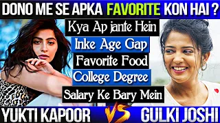 Yukti Kapoor Vs Gulki Joshi Comparison | Haseena Malik and Karishma Singh | maddam sir,