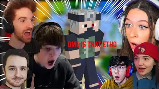 "OMG it's Etho" | Streamers react to Etho in MCC!