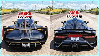 FH5 DRAG RACE - MCLAREN SABRE Vs MERCEDES AMG ONE