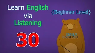 Learn English via Listening Beginner Level | Lesson 30 | Movies