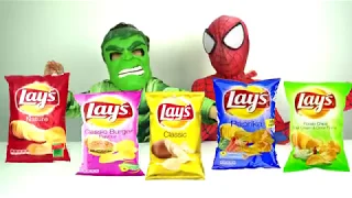 super heros lays!!! شافي ورقائق سحرية