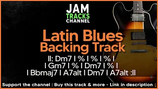 Latin Blues - Smooth Jazz Groove Jam Track  in Dm
