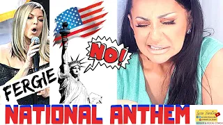 Vocal Coach REACTS to FERGIE National Anthem Stars Spangled Banner + Fergie Memes | Lucia Sinatra
