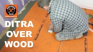 Schluter®-DITRA Over Wood in a Bathroom (Part 1) - by Home Repair Tutor