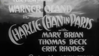 04   Charlie Chan In Paris 1935  Excellent