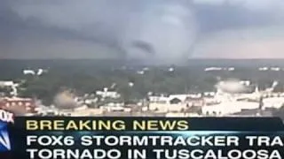 The tornado that was in Tuscaloosa Alabama