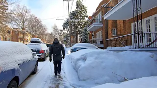 Winter Walk in Montreal's Popular Neighborhood - Côte-des-Neiges | PART 1