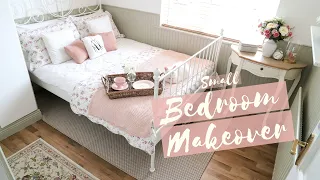 Small Bedroom Makeover, Ikea Leirvik, Cottage Style Decor