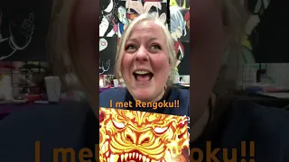 I met Rengoku! #markwhitten #rengoku #demonslayer #setyourbheartablaze #tasty #hashira