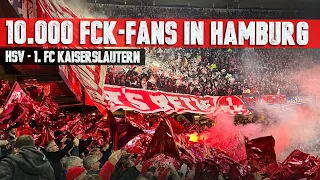 10.000 FCK-Fans mit Pyro und grandiosem Support in Hamburg (08.10.2022)