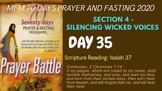Day 35 Prayers MFM 70 Days Prayer and Fasting Programme 2020 Edition: Prayer Battle Dr. D.K. Olukoya