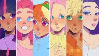 MLP human versions - speedpaint