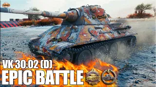 Самый ЭПИЧЕСКИЙ БОЙ на 7 уровне ✅ World of Tanks VK 30.02 (D) ст Германии