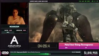 SGDQ 2022 Metal Gear Rising Mekarazium Speedrun Reupload