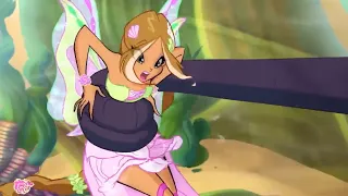 Flora gets attacked by mutant tentacles | Winx Club Clip