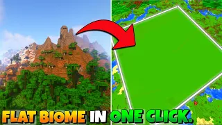 3 SECRET COMMAND IN MINECRAFT🔥 | Change any Biome into Flat Plain in 1 Click.