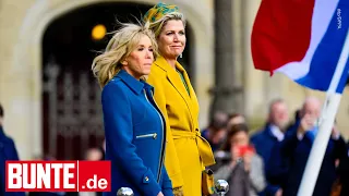 Máxima der Niederlande & Brigitte Macron: Die beiden ergänzen sich nicht nur modisch perfekt