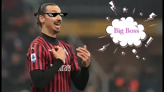 39 years old Zlatan Ibrahimovic showing who's the boss in Milan