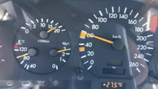 Mercedes Benz W140 500SE (326HP) Acceleration 0-200 Km/h