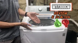 LG Top Load Washer with TurboWash Technology WT7300CW Review & Demo (2019)