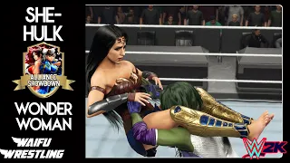 WWE2K23: Wonder Woman VS She-Hulk - Marvel VS DC [Alliance Showdown]