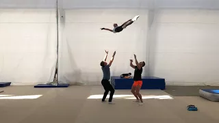 Acro mixed trio cirque du soleil workshop 2018