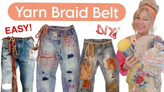 How To Make An Easy Yarn Braid Boho Belt