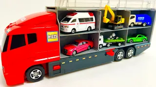 12 Types Tomica Cars ｜ Tomica opening and put in Okatazuke convoy