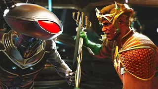 Injustice 2 - Black Manta vs Aquaman All Intros, Clash Quotes And Supermoves