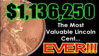 🙊$1,136,000 FINAL AUCTION RESULT For 1958 Lincoln Cent Variety! Recap Red Copper Collection Part 2